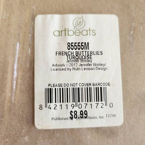 Jennifer Brinley 2012 turquoise butterflies art prints French artbeats - Picture 5 of 5